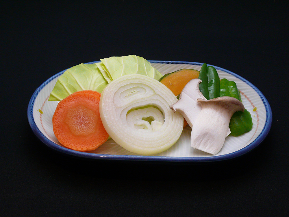 新鮮蔬菜就可以享受原有的甜味和烘烤。